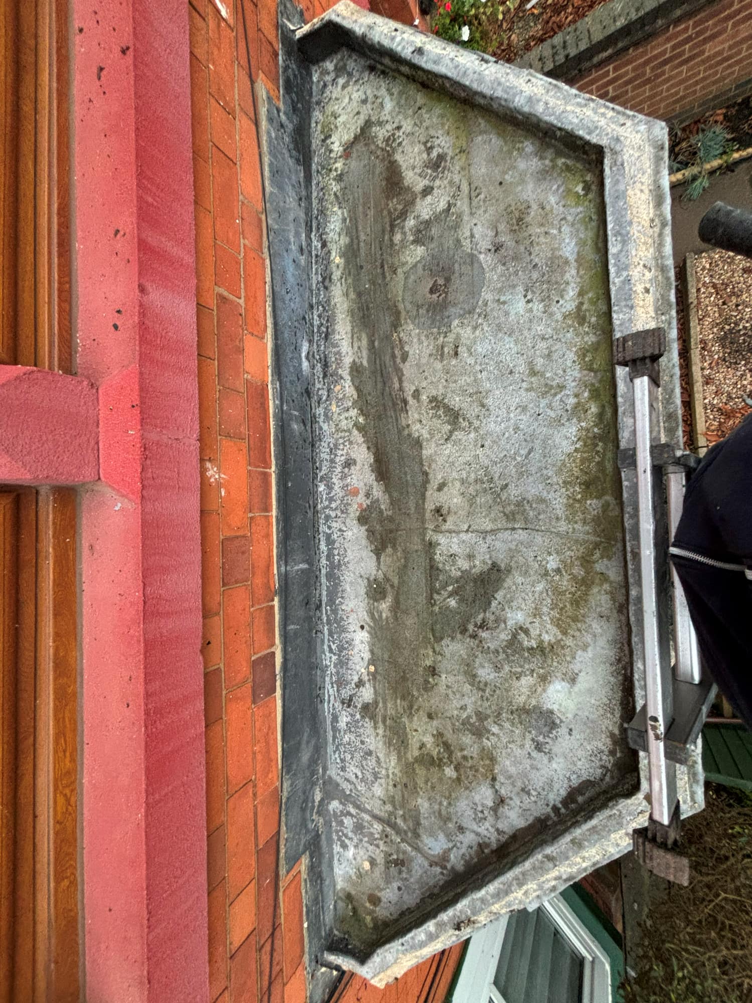 Existing Lead Roof Repair in Loughborough Coated in a Liquid Roofing System — roofing work by Armour Shield Roofing Services Coalville (photo 2)
