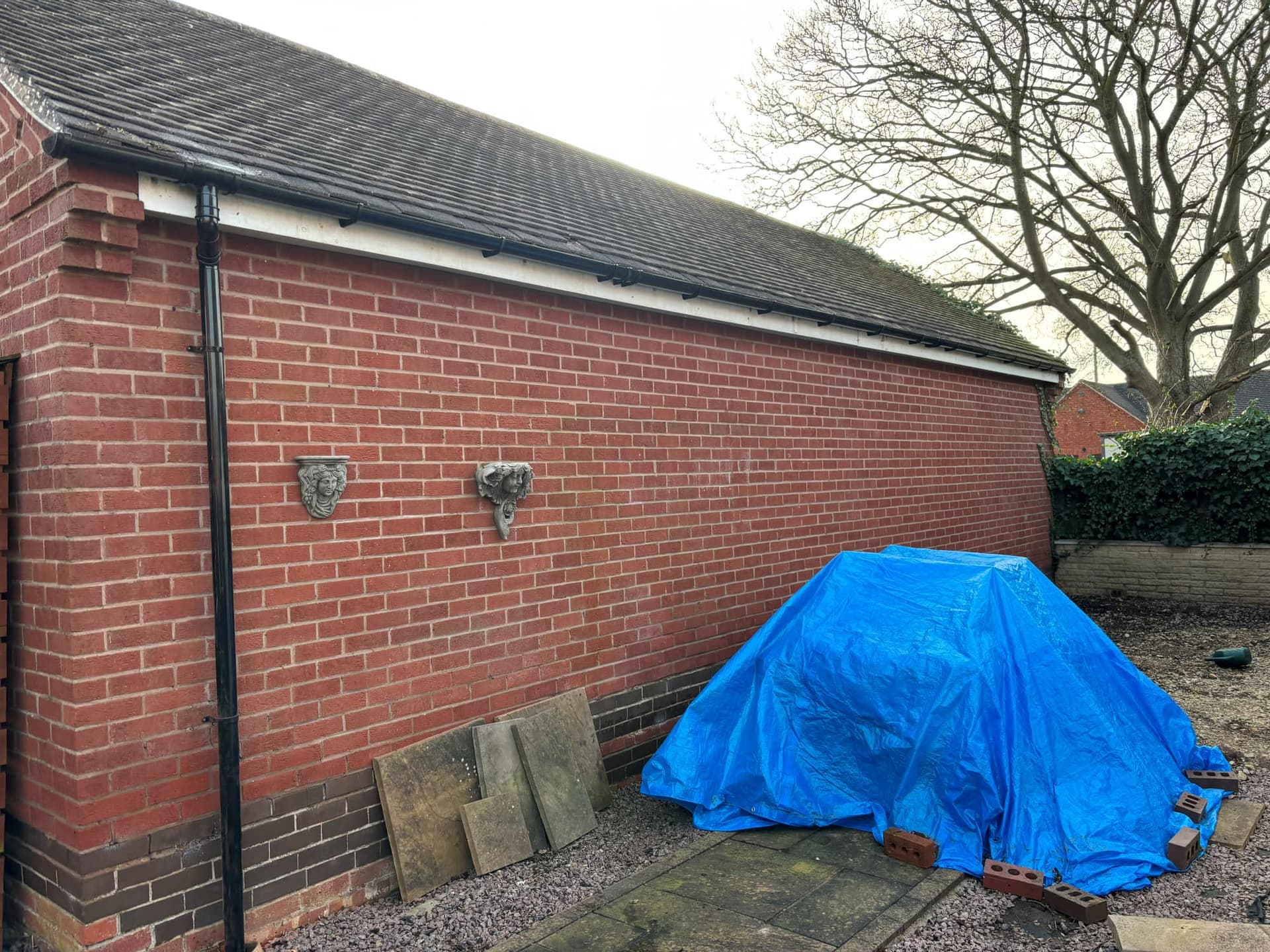 New Freeflow uPVC Guttering in Black Completed in Battram Coalville — roofing work by Armour Shield Roofing Services Coalville (photo 17)