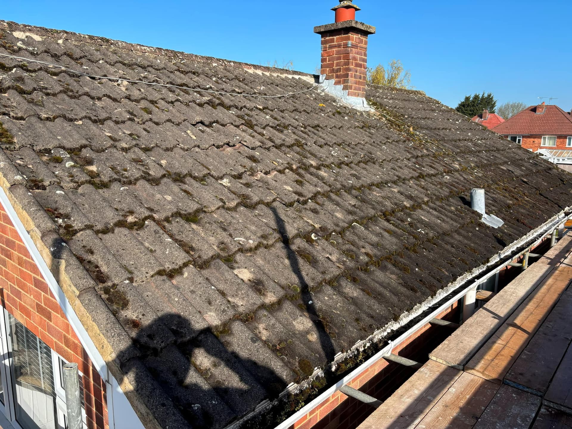 New Roof in Thringstone Using Double Roman Tiles — roofing work by Armour Shield Roofing Services Coalville (photo 8)