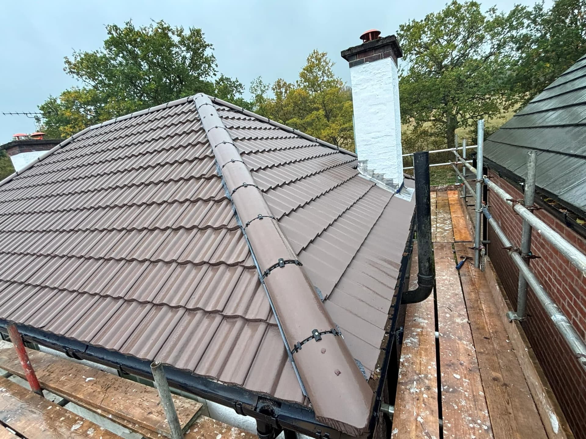 New Roof Installation Using a Sandtoft Double Pantile Completed in Swithland Leicestershire — roofing work by Armour Shield Roofing Services Coalville (photo 58)
