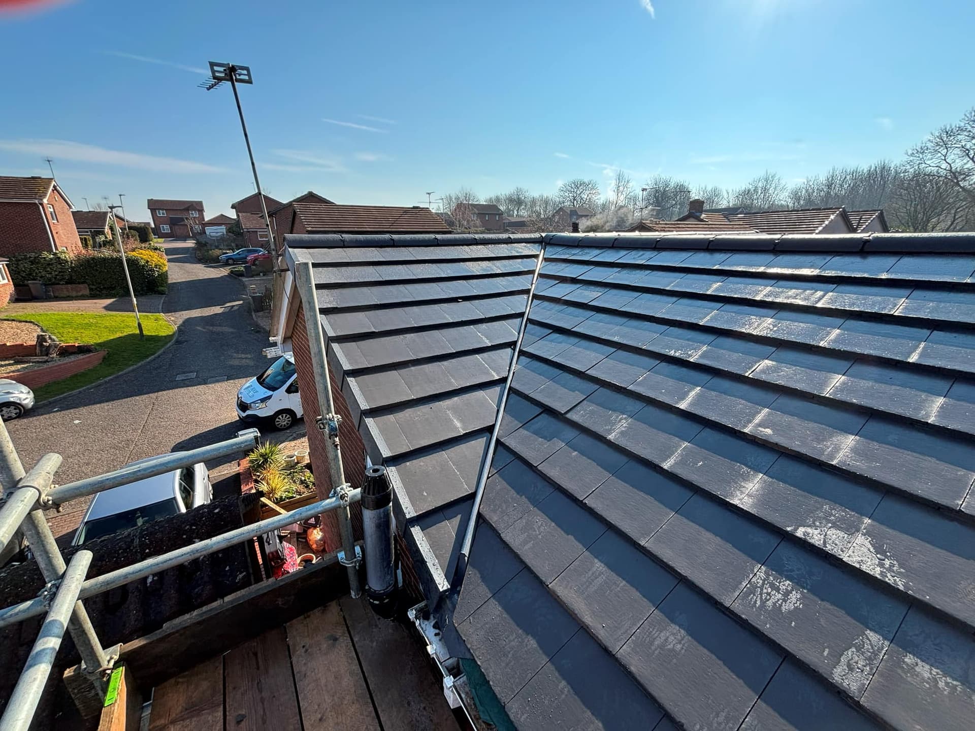 New Roof Installed at Beaumont Leys Leicester Using Sandtoft Calderdale — roofing work by Armour Shield Roofing Services Coalville (photo 30)
