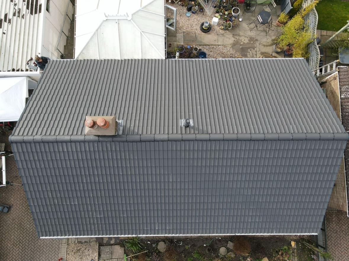 New Roof Installed at Whitwick Coalville Using a Sandtoft Double Roman — roofing work by Armour Shield Roofing Services Coalville (photo 66)